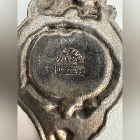 Vintage 7” Spoon Pewter? mark says Rein 95% Zinn Flatwear Silverware Fork Knife - Picture 5 of 6